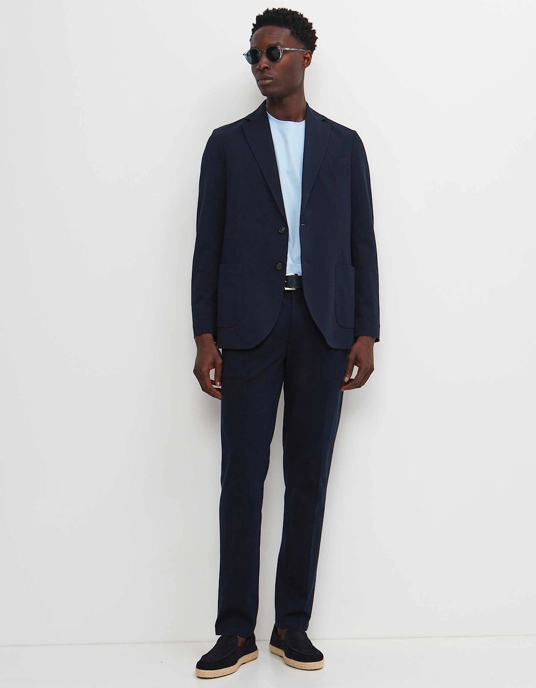 Slim Fit Pique Blazer