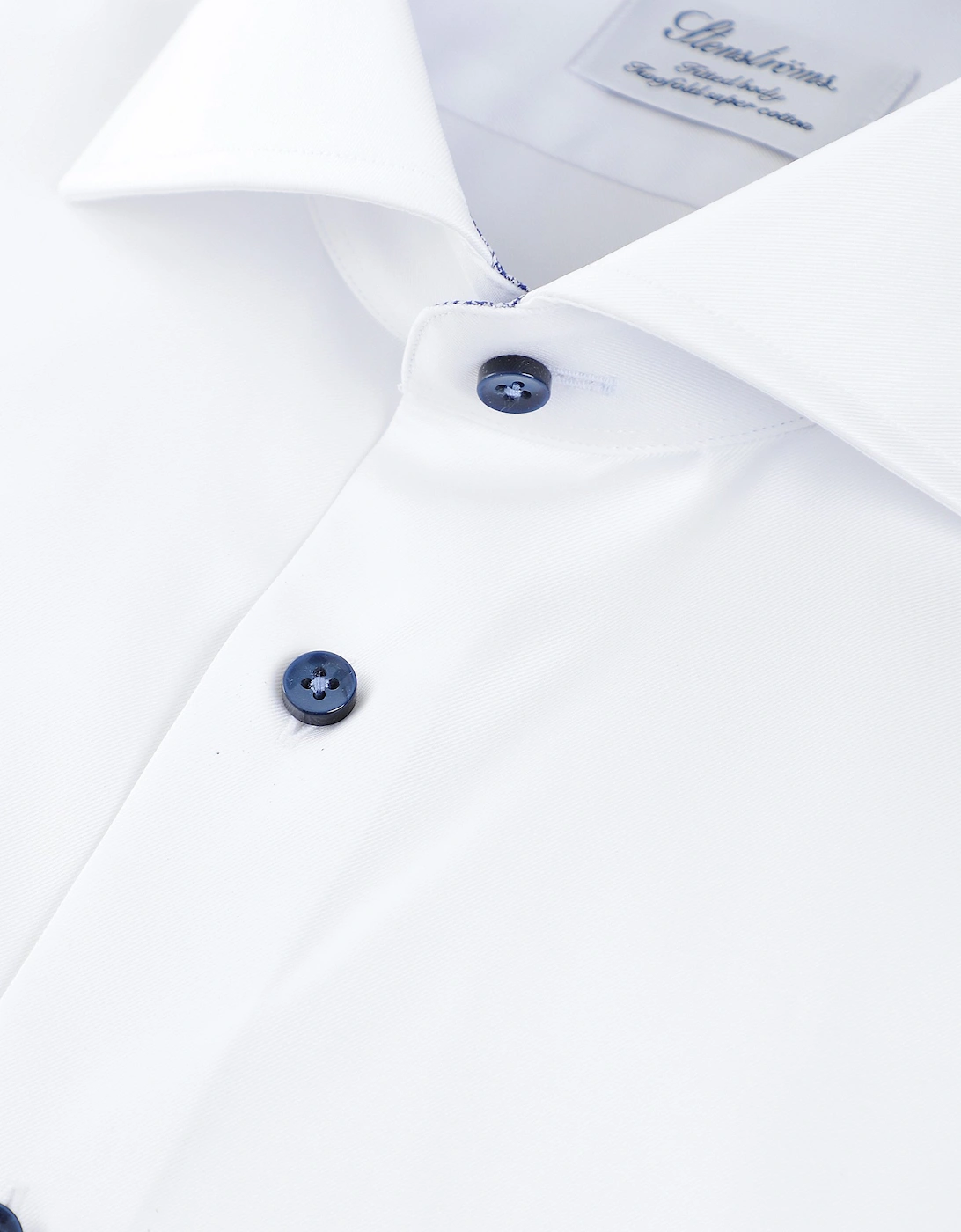 Fitted Body Houndstooth Trim Shirt