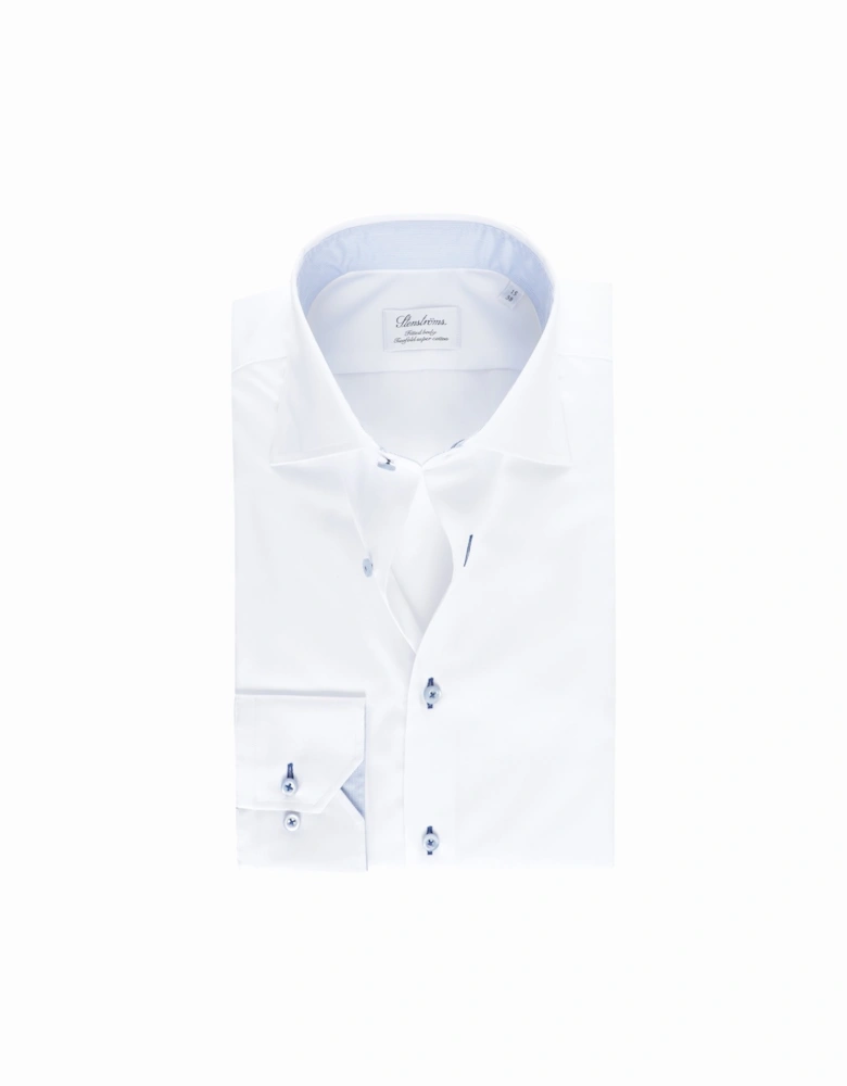 Fitted Body Contrast Trim Shirt