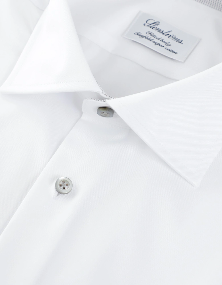 Fitted Body Contrast Trim Shirt
