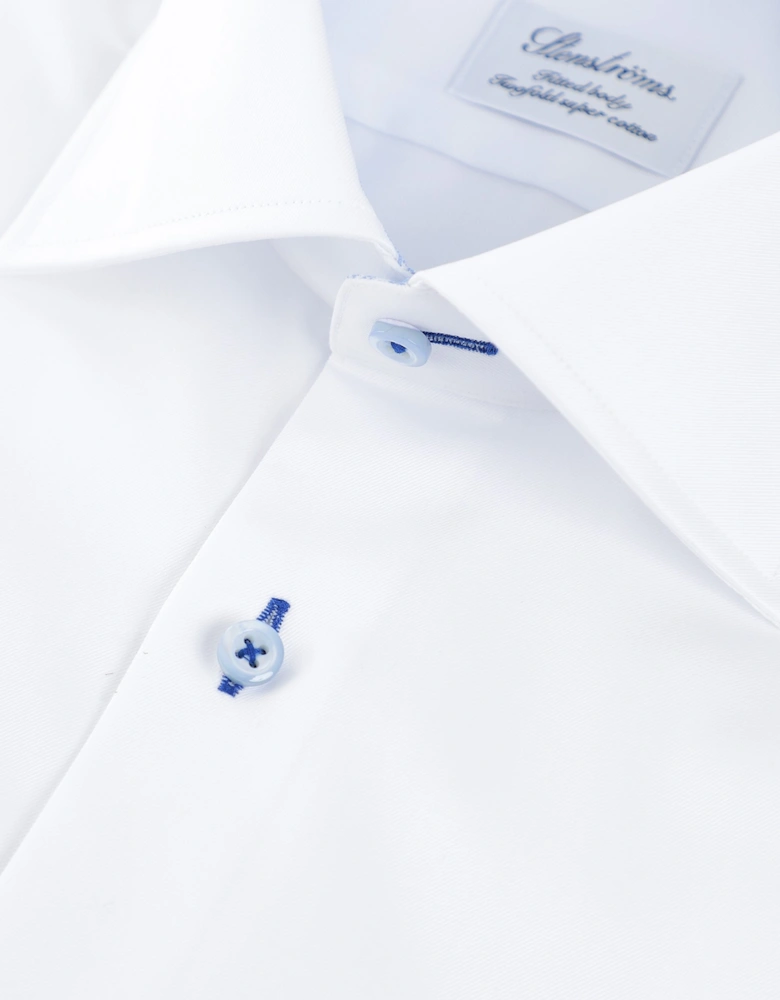 Fitted Body Contrast Trim Shirt