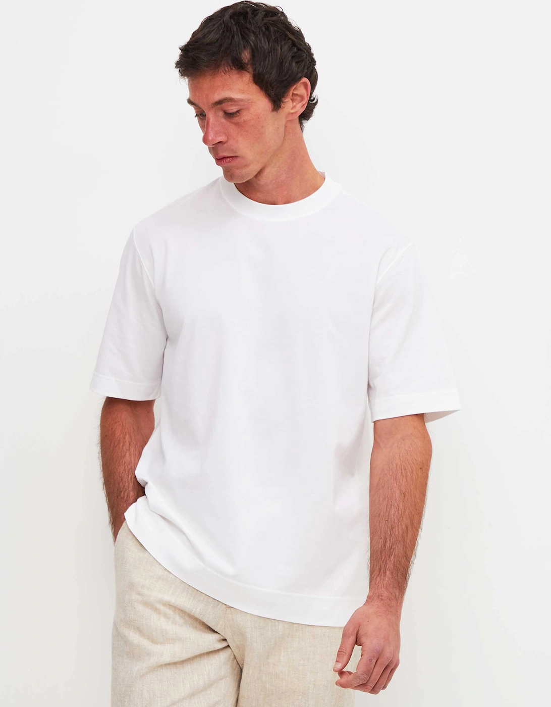 Crew Neck Pique T-Shirt