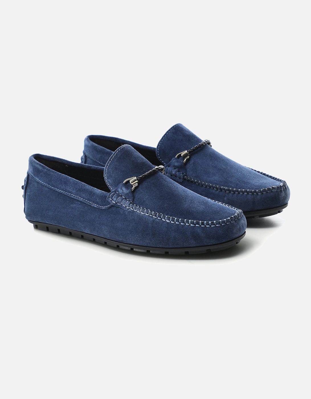 Suede Horse Bit Driving Loafers, 8 of 7