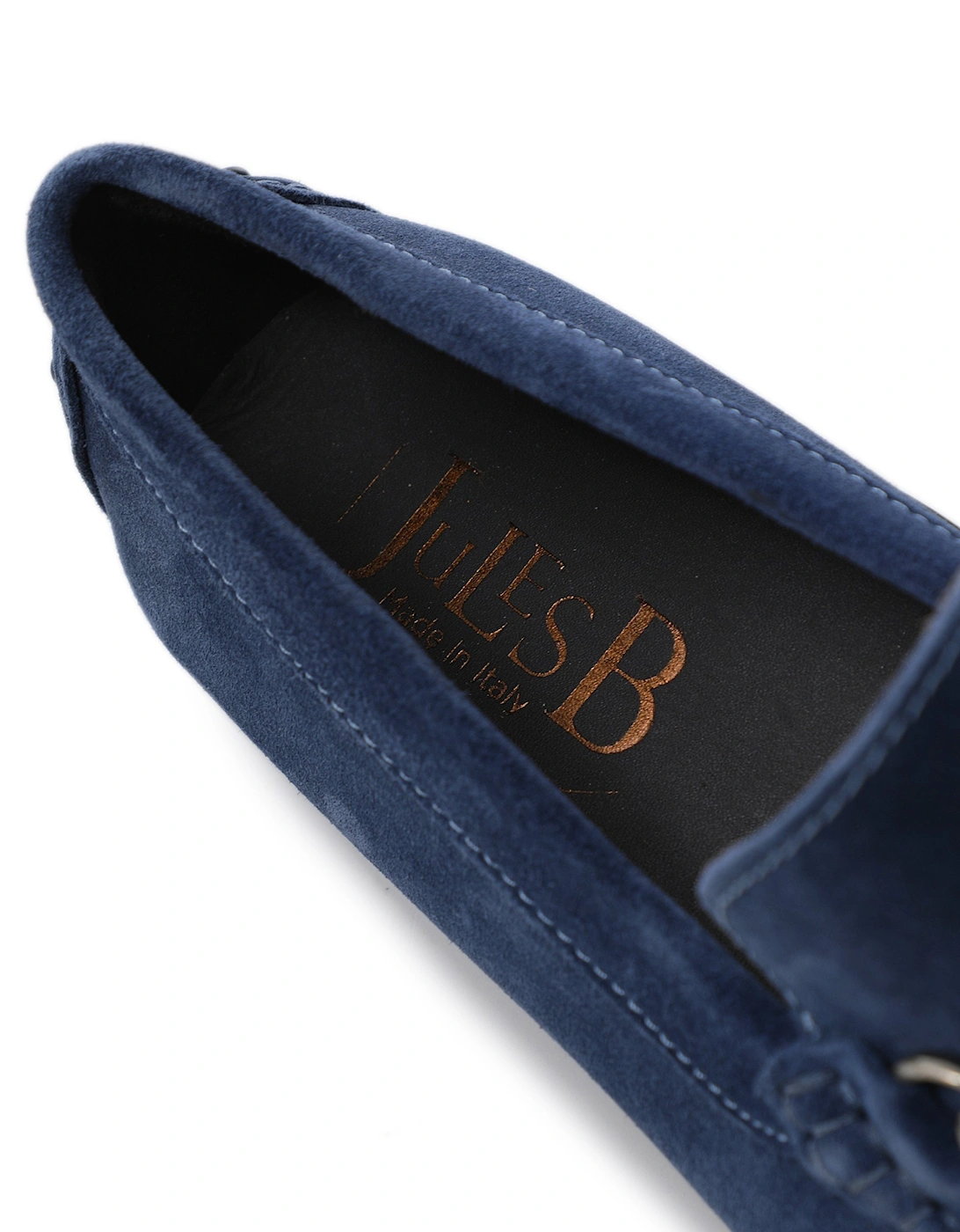 Suede Horse Bit Driving Loafers