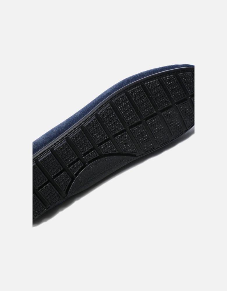 Suede Horse Bit Driving Loafers