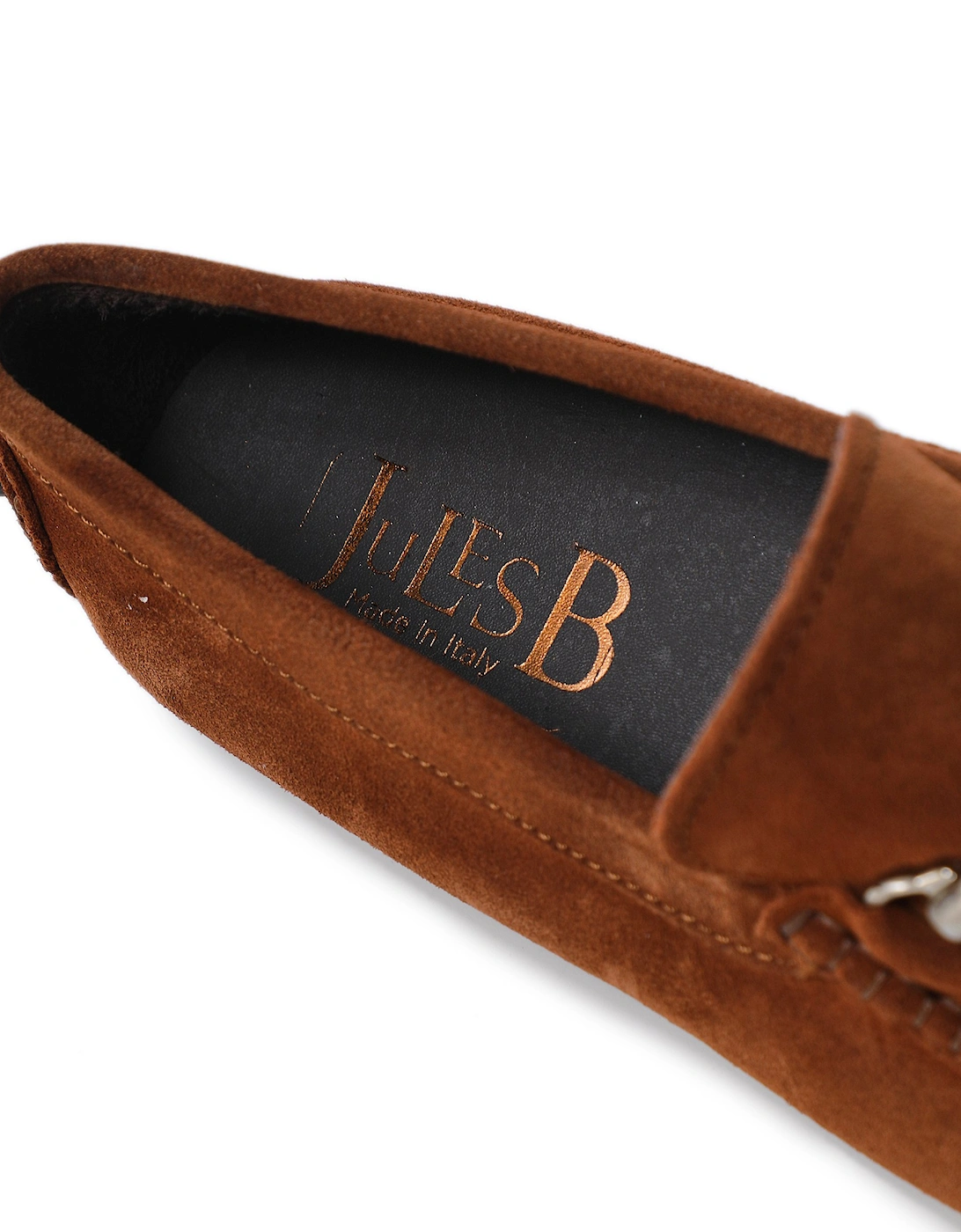 Suede Horse Bit Driving Loafers