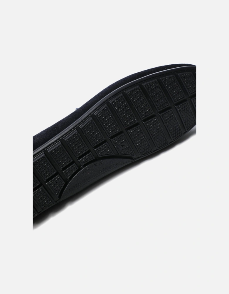 Suede Horse Bit Driving Loafers
