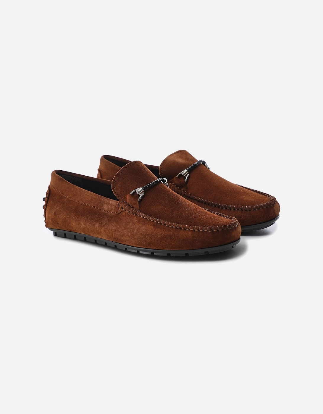 Suede Horse Bit Driving Loafers, 8 of 7