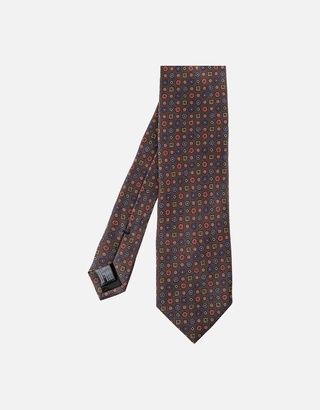 Silk Geometric Floral Tie, 3 of 2