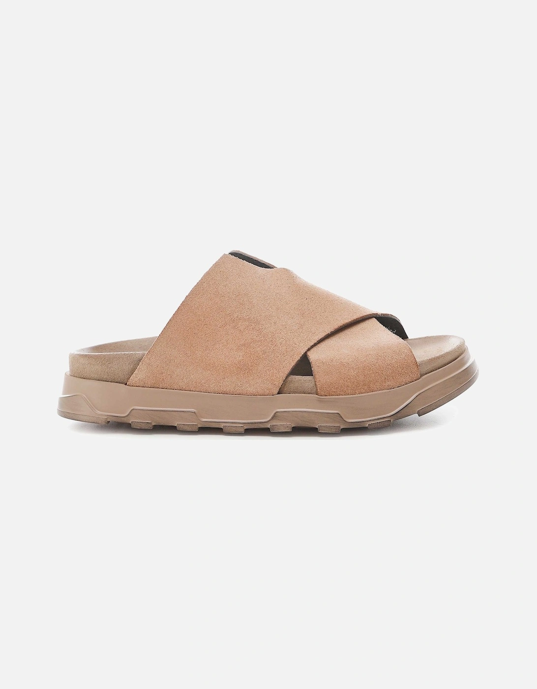 V Front Suede Sandals