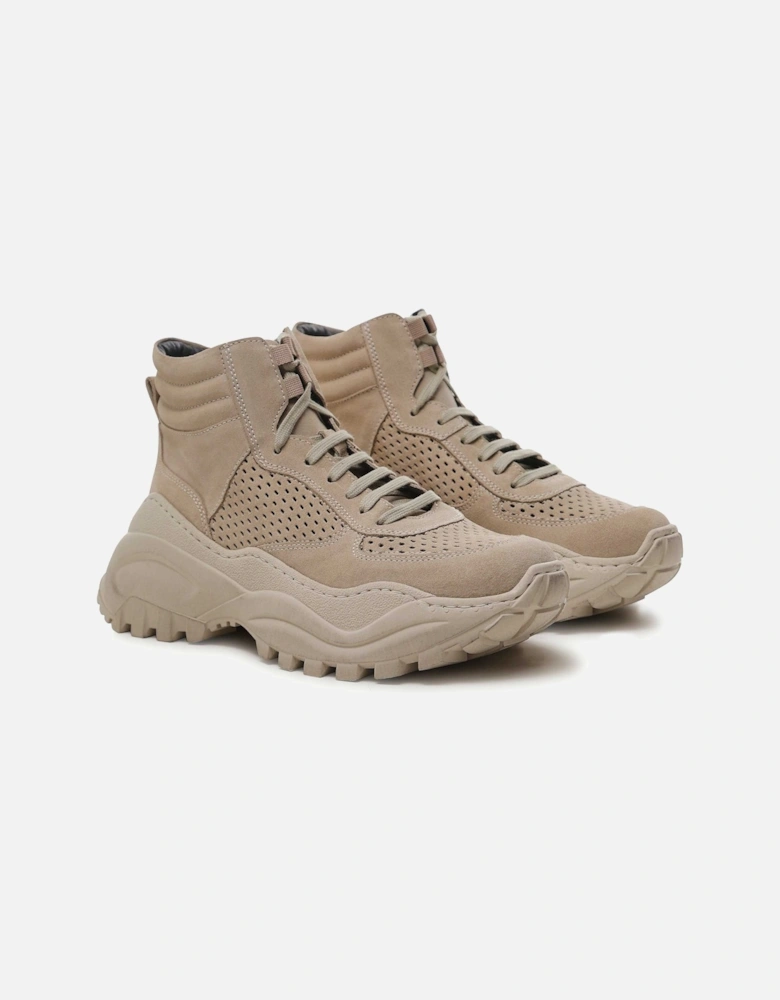 Suede High-Top Trainers