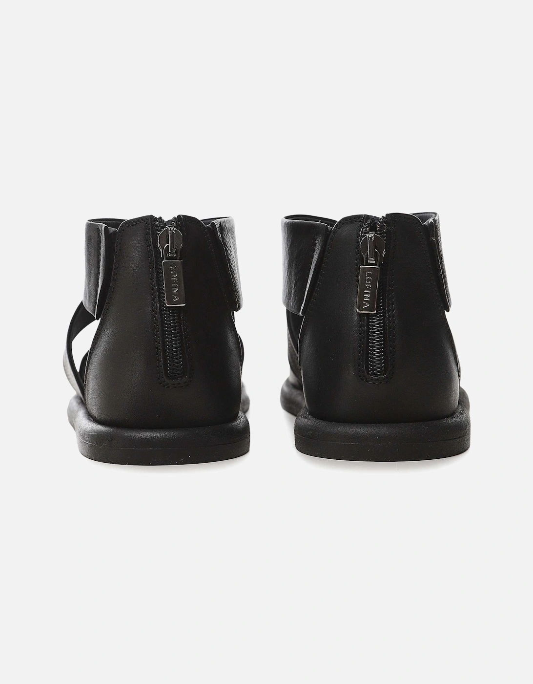 Crossover Strap Leather Sandals