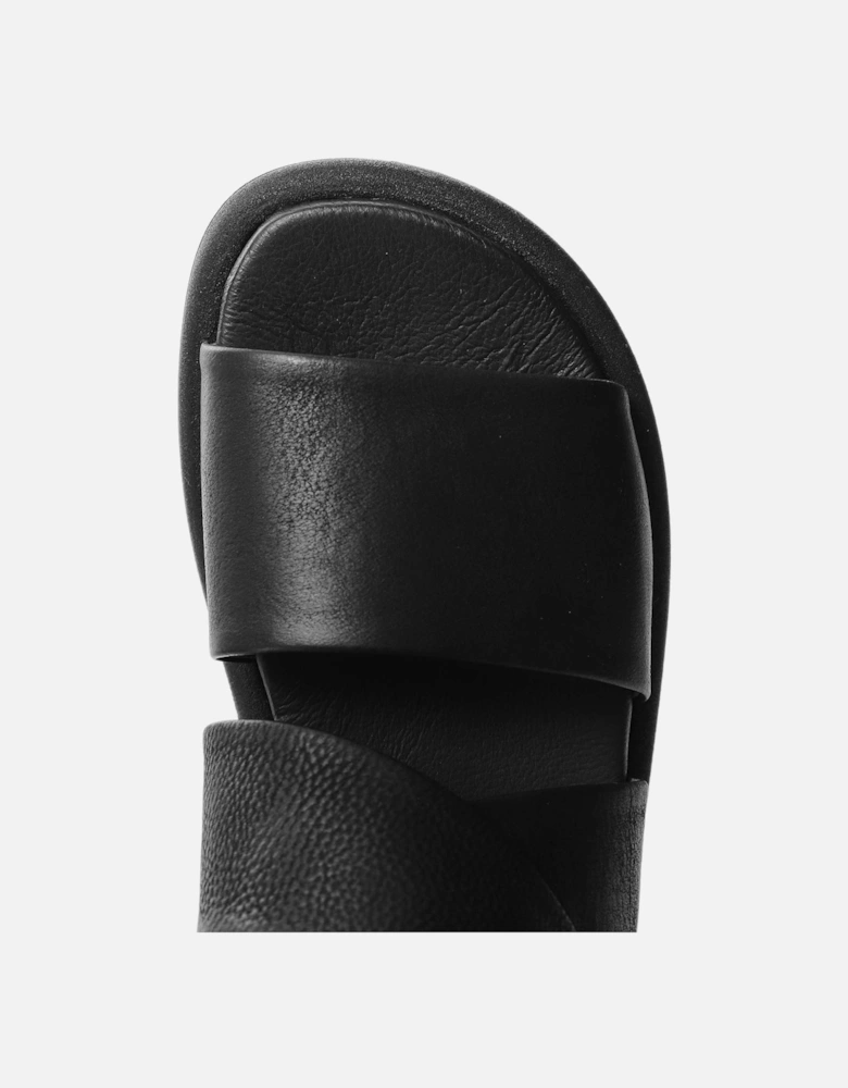 Crossover Strap Leather Sandals