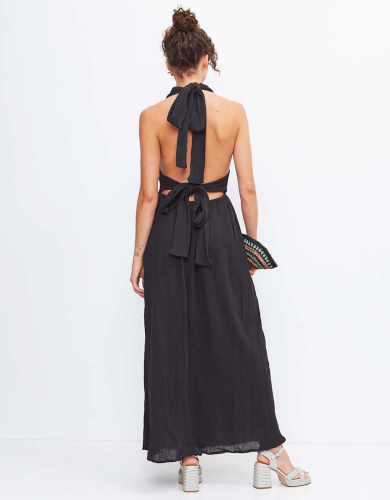 Long Halter Neck Dress
