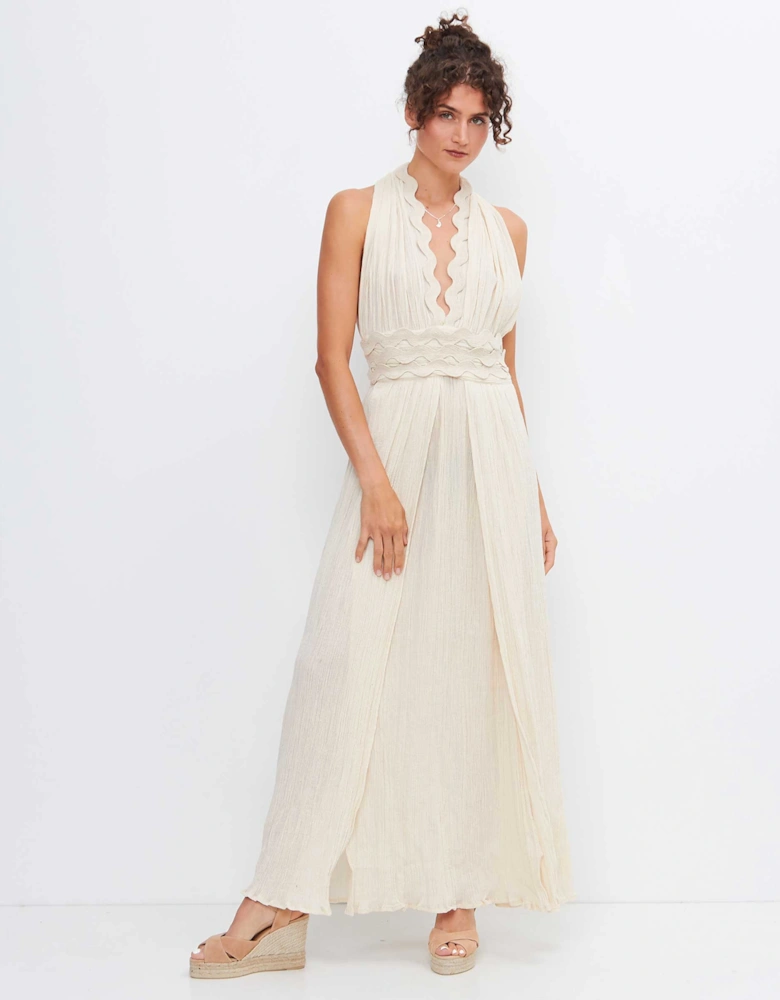 Long Halter Neck Dress