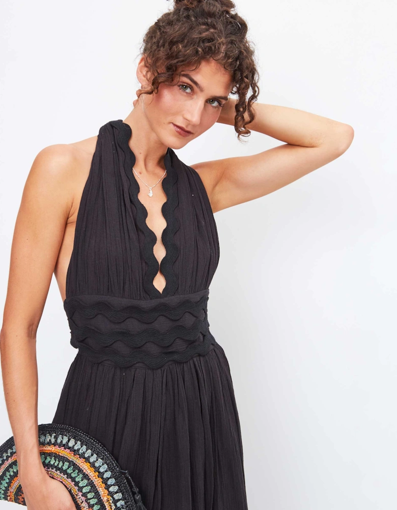 Long Halter Neck Dress