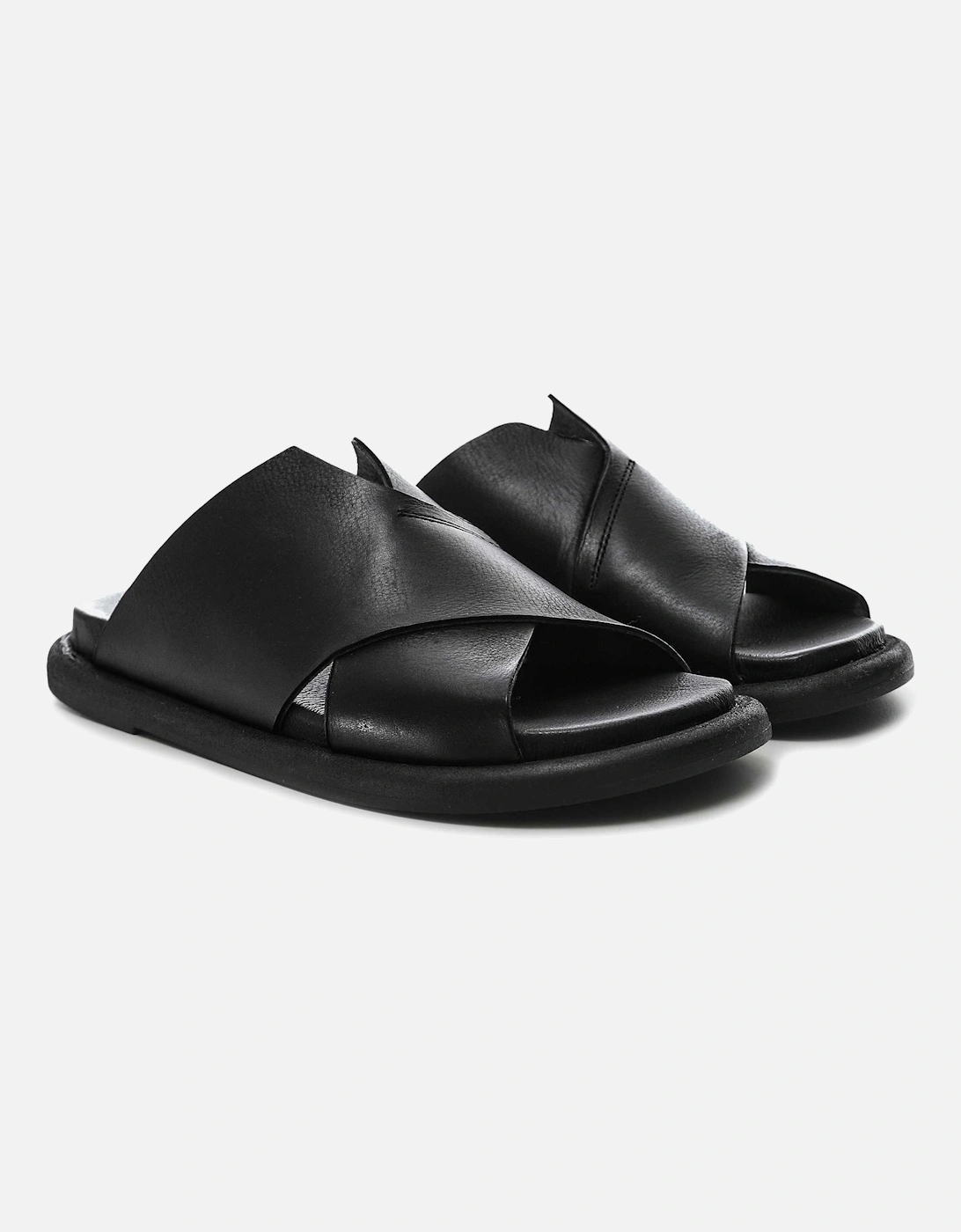 V Front Leather Sandals, 8 of 7