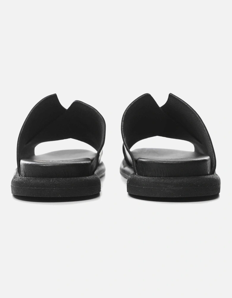 V Front Leather Sandals