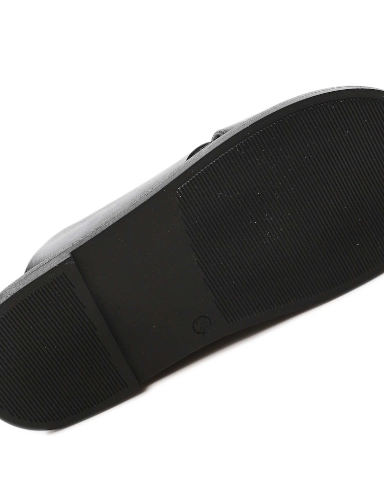 V Front Leather Sandals