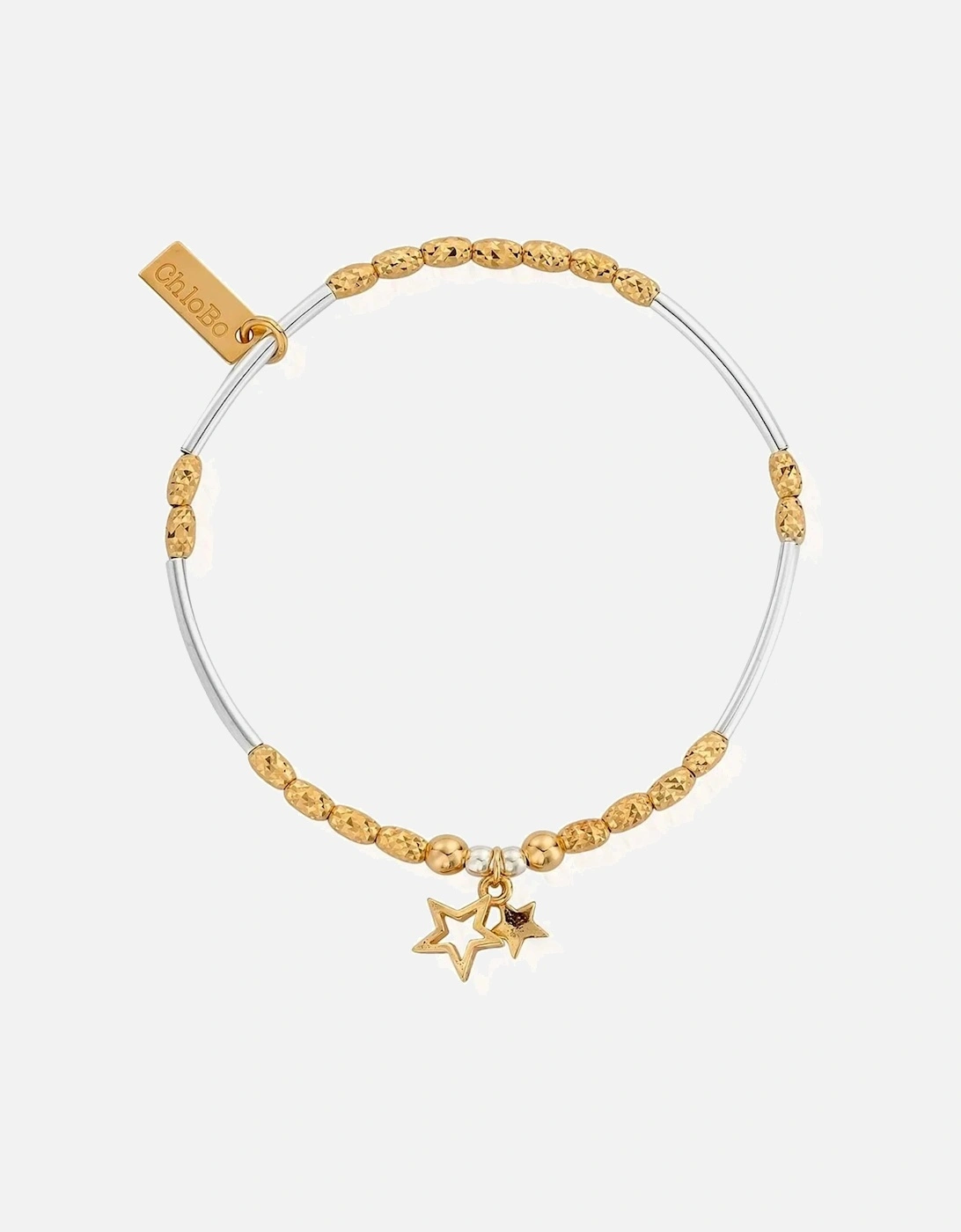 Mixed Metal Double Star Bracelet, 3 of 2