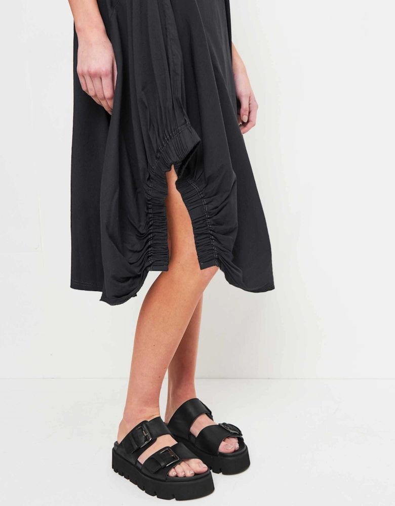 Ruched Detail Midi Dress