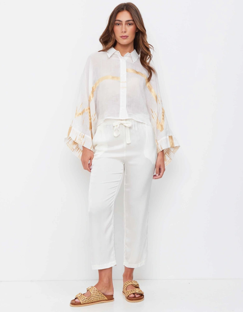 Drawstring Satin Pants
