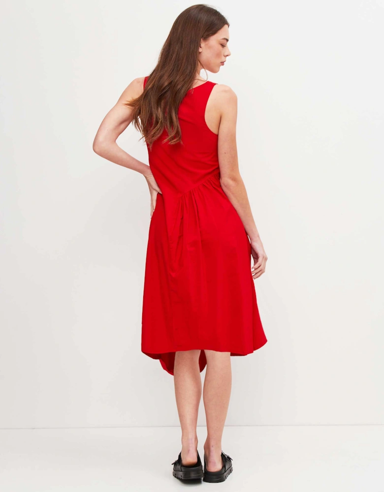 Draped Midi Dress