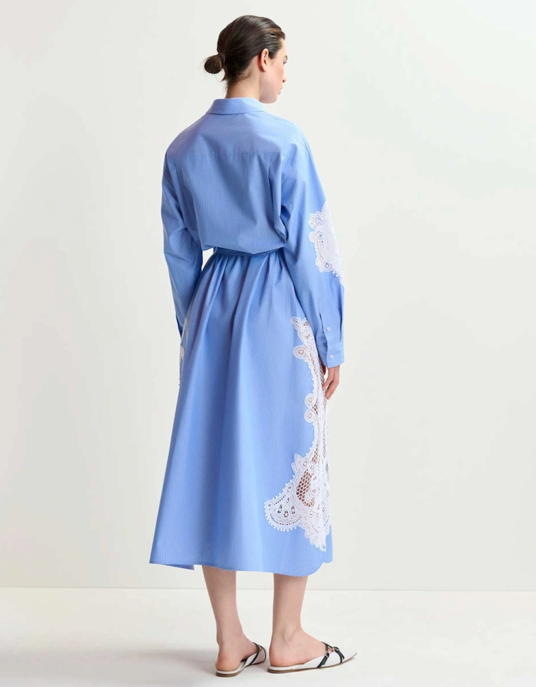 Haze Embroidered Shirt Dress