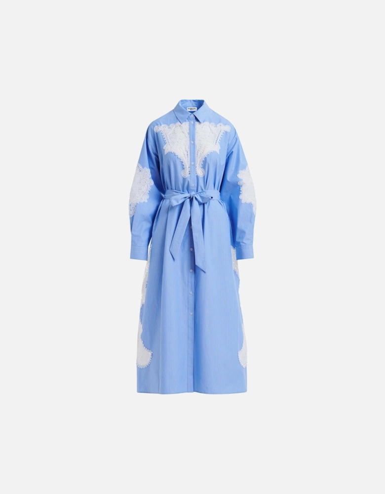 Haze Embroidered Shirt Dress