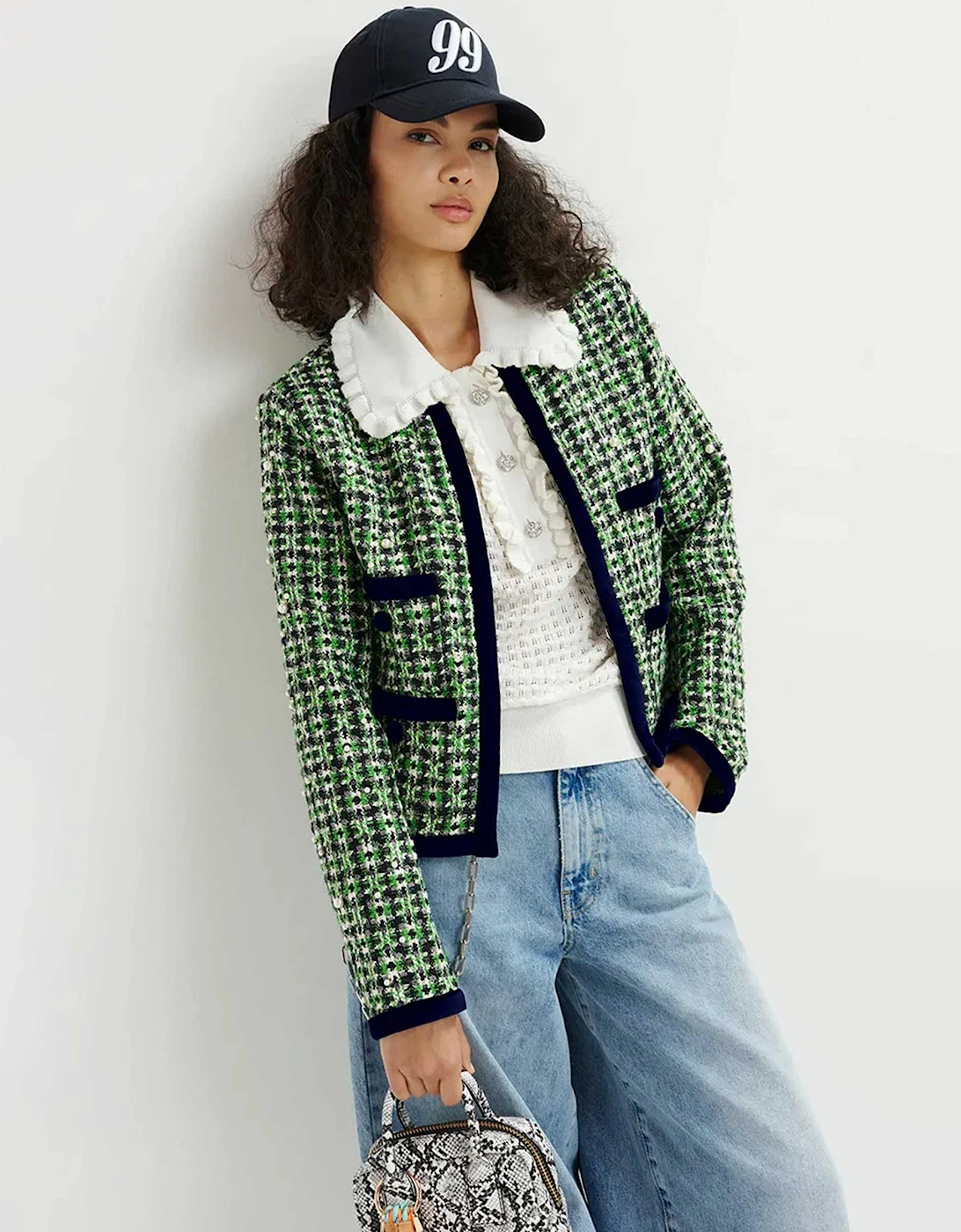 Homework Embellished Tweed Jacket
