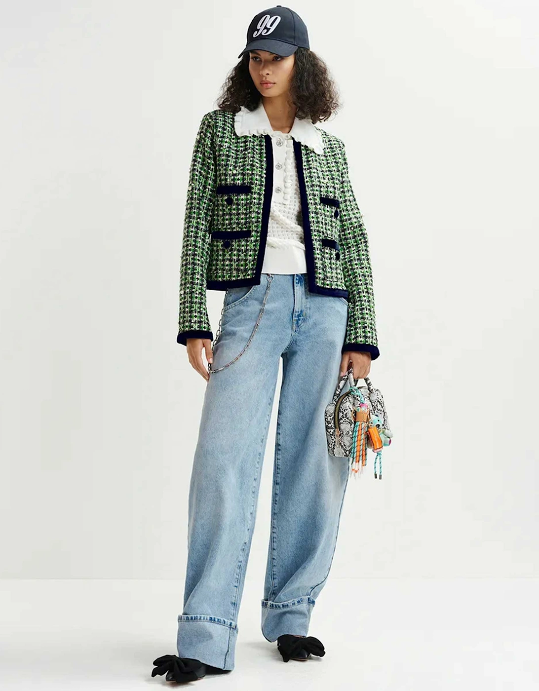 Homework Embellished Tweed Jacket