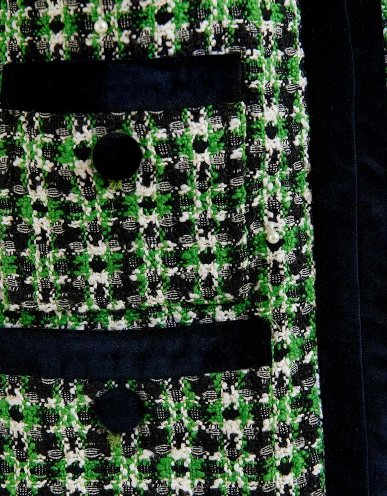 Homework Embellished Tweed Jacket