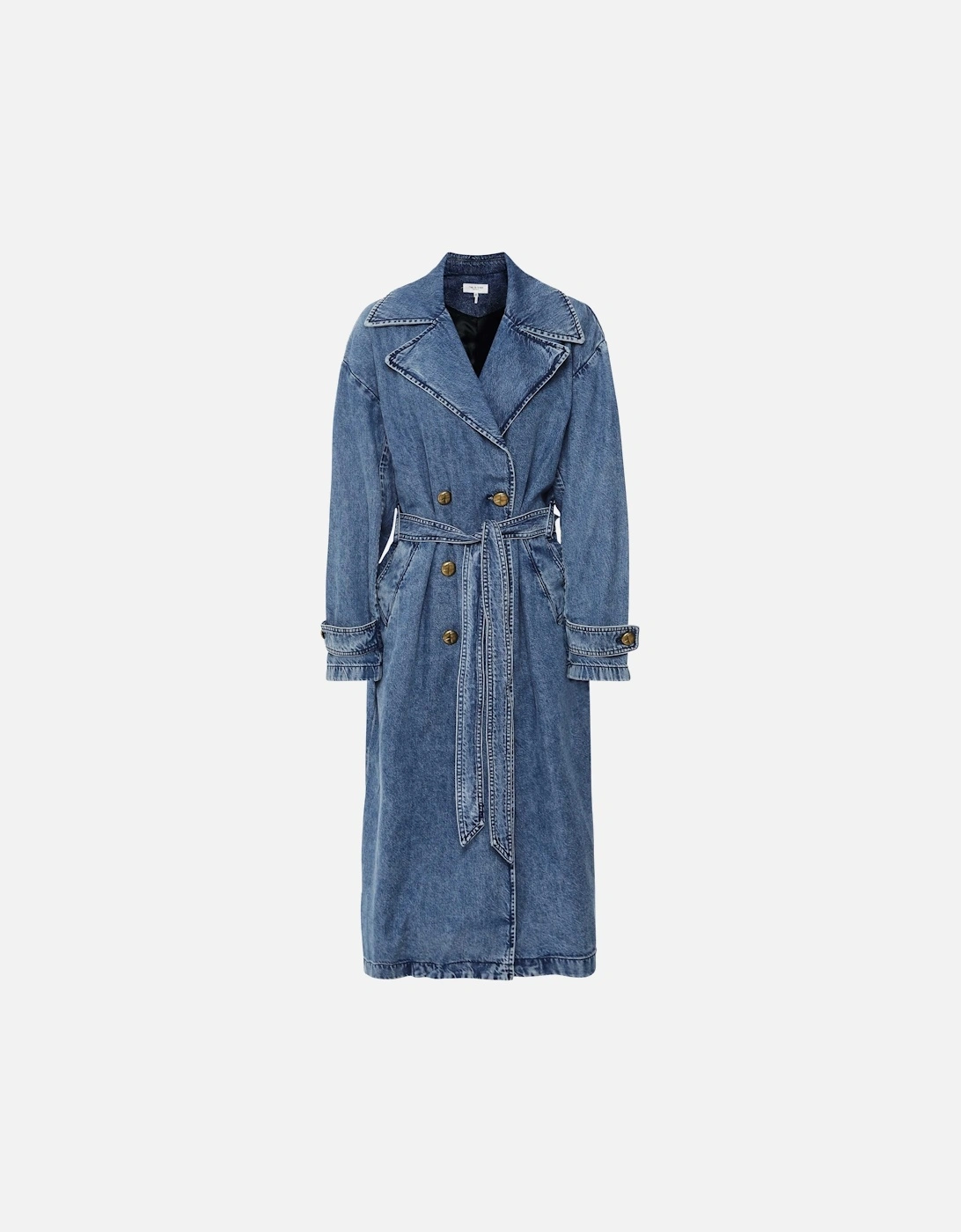 Featherweight Alora Denim Trench Coat, 6 of 5