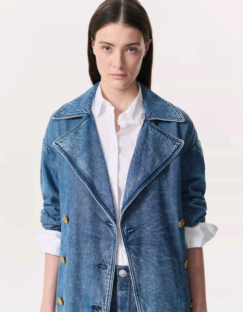 Featherweight Alora Denim Trench Coat