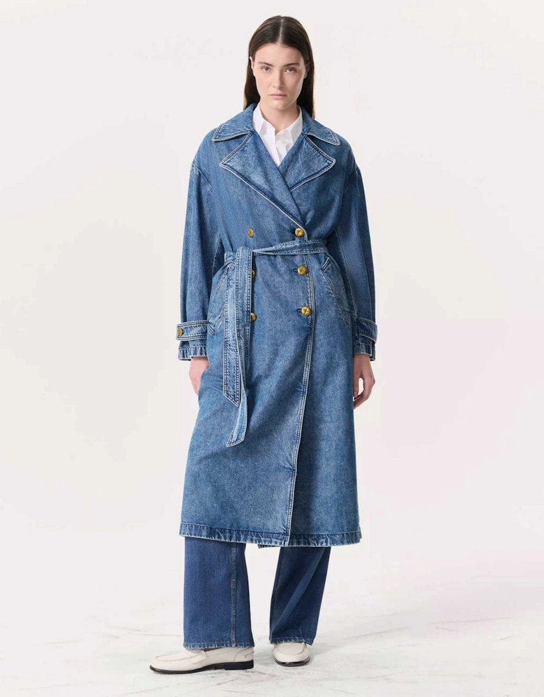 Featherweight Alora Denim Trench Coat