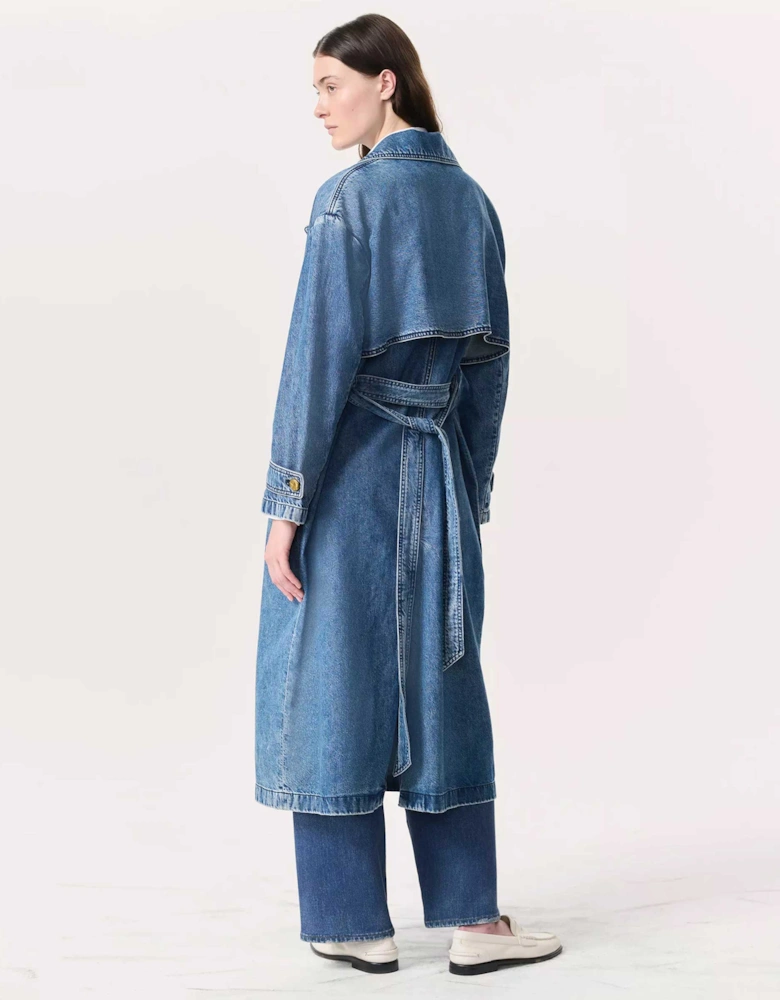 Featherweight Alora Denim Trench Coat