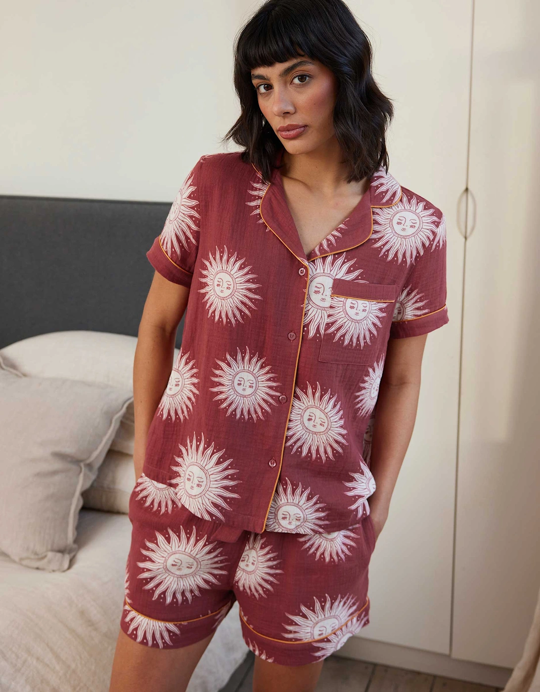 Bohemian Sun Print Short Pyjamas