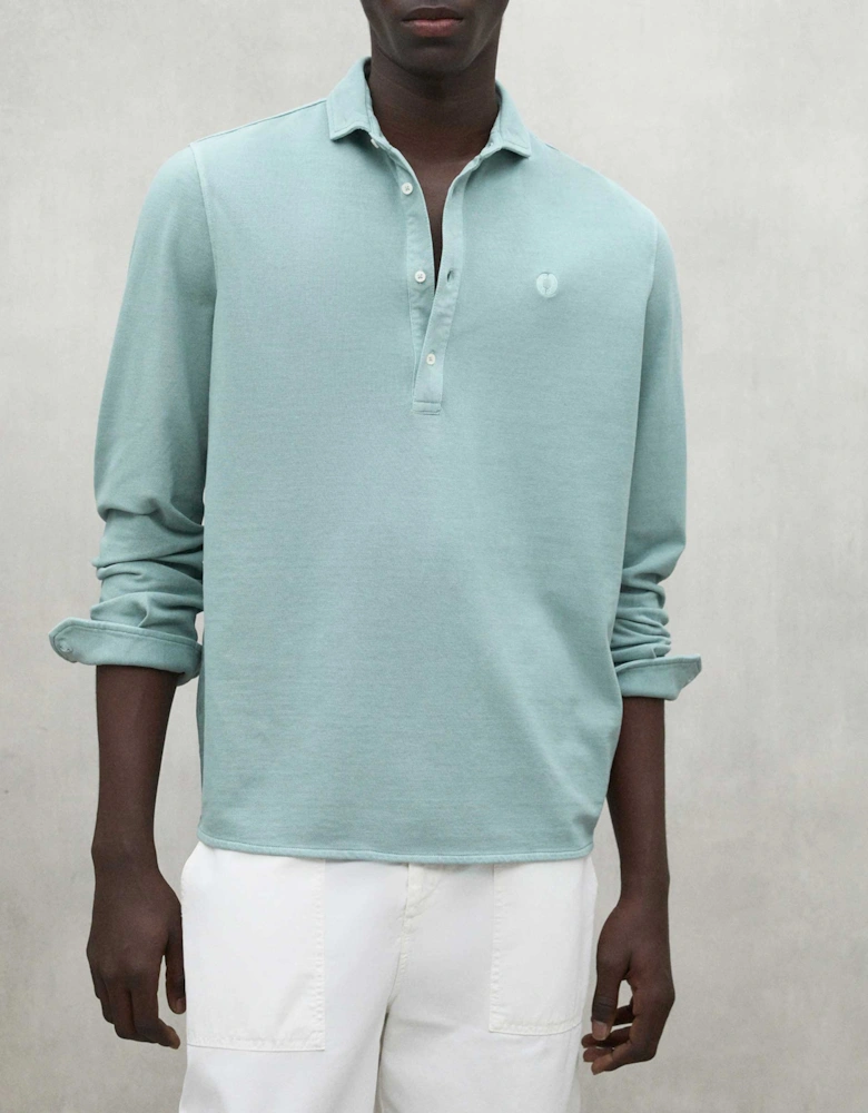 Long Sleeve Pol Pique Polo Shirt