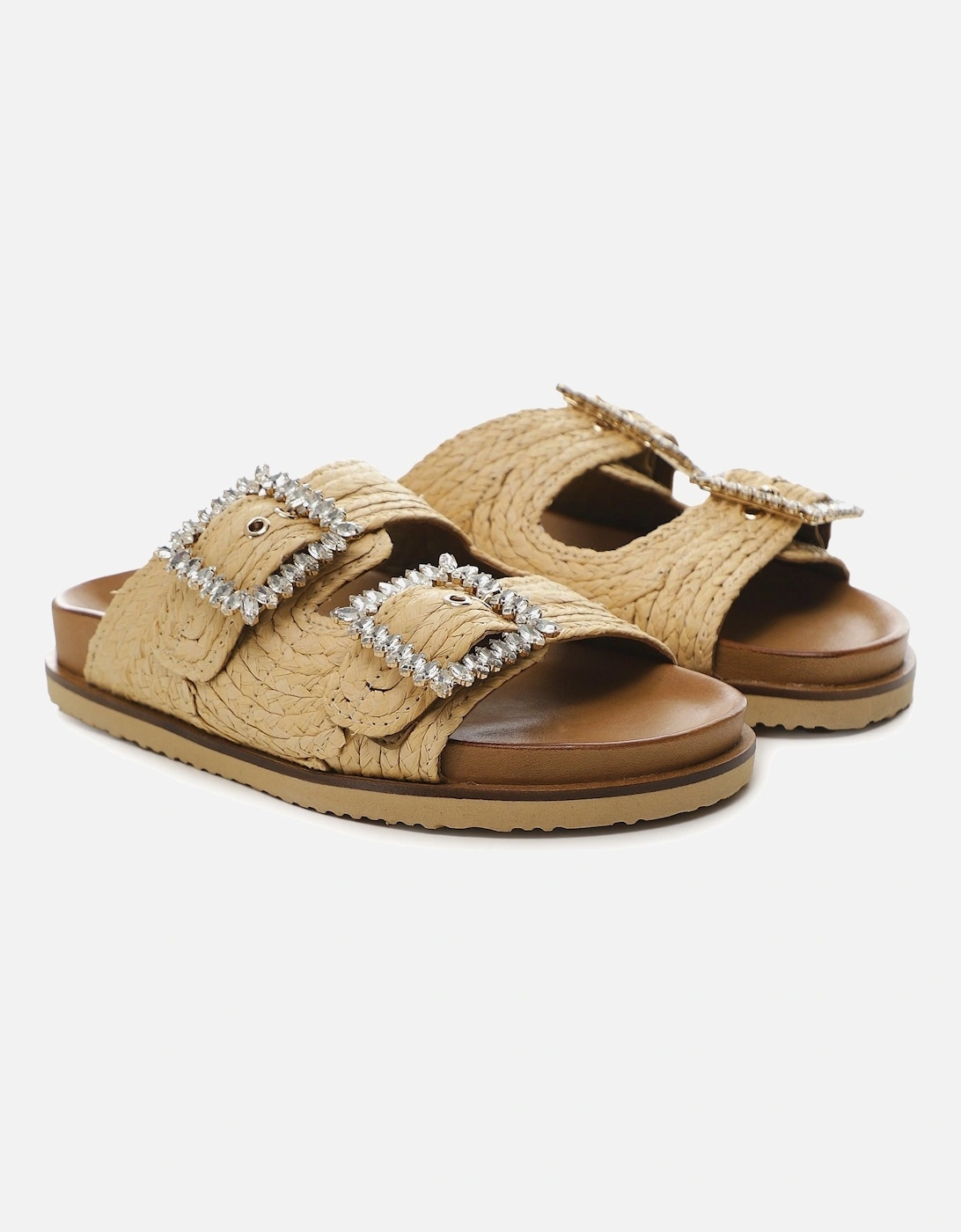Embellished Raffia Sandals, 7 of 6