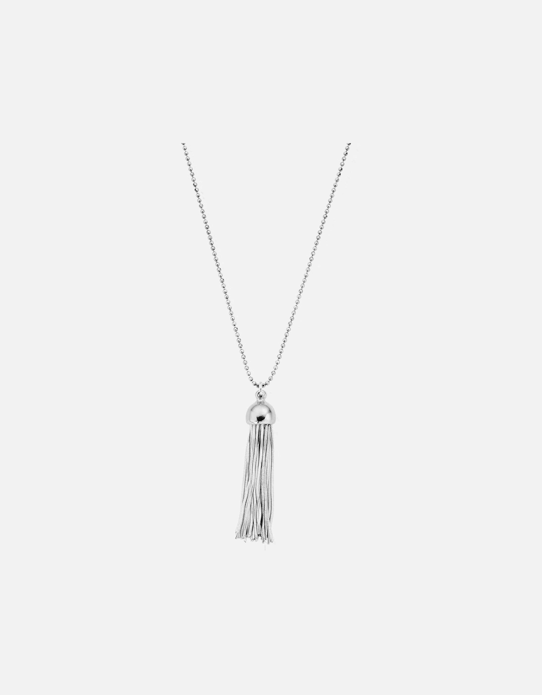 Chlobo Women's Cap Tassel Pendant Necklace - Silver - Size: ONE size