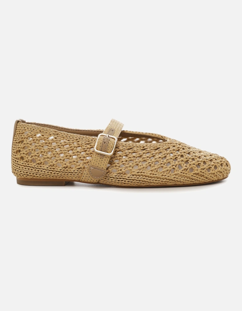 Raffia Ballet Flats