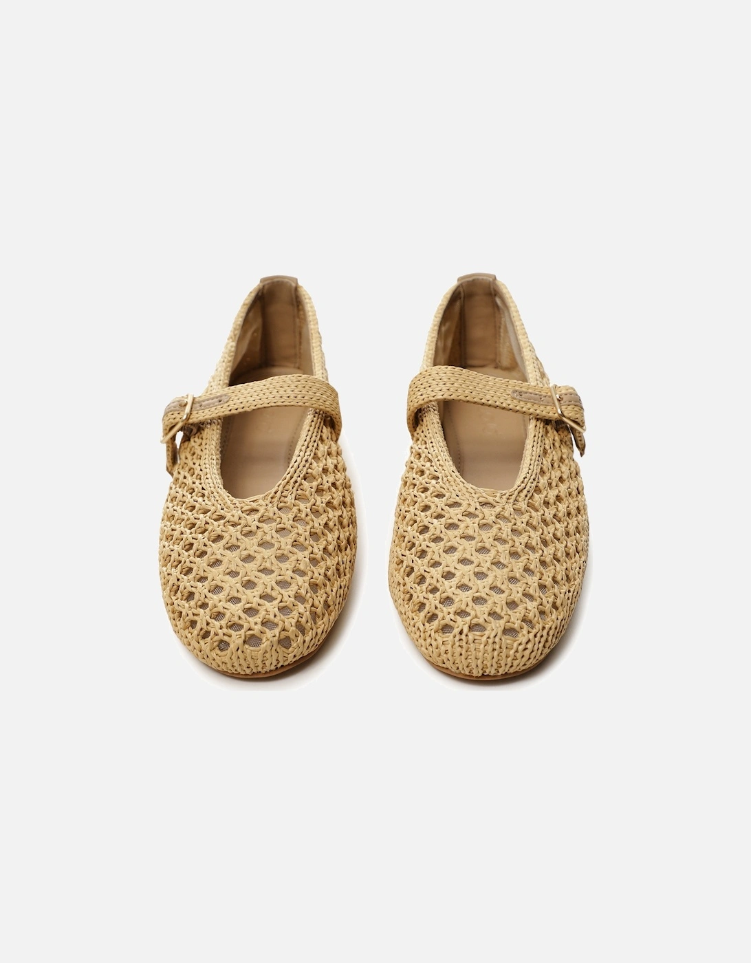 Raffia Ballet Flats