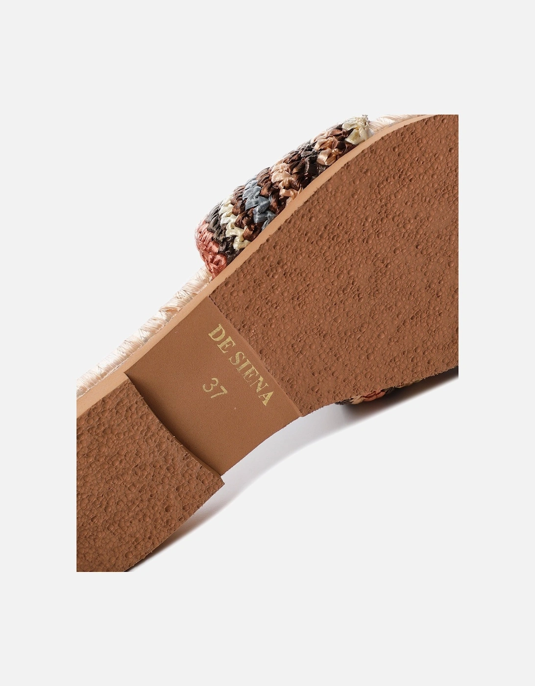 Ibiza Striped Raffia Resort Sliders