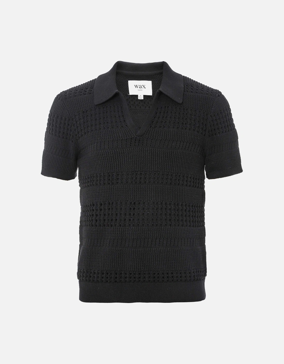 Siena Pointelle Knit Polo Shirt, 5 of 4