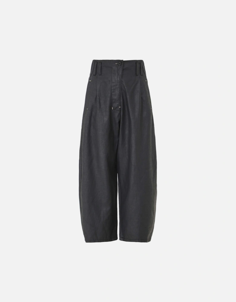 Cropped Pleated Trousers