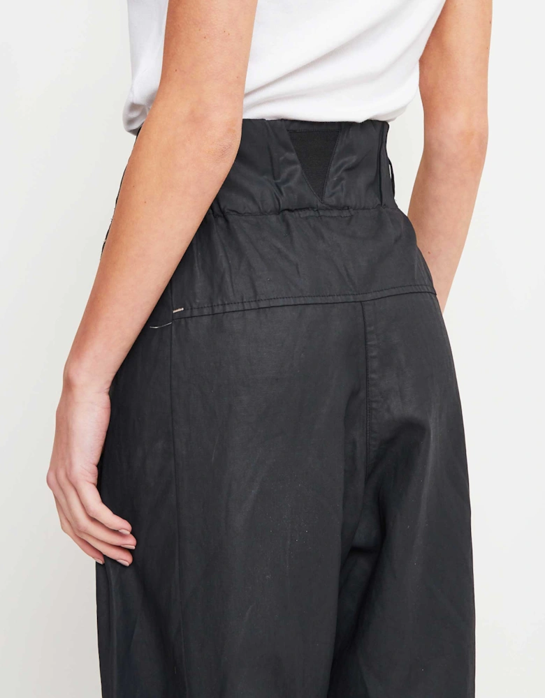 Cropped Pleated Trousers
