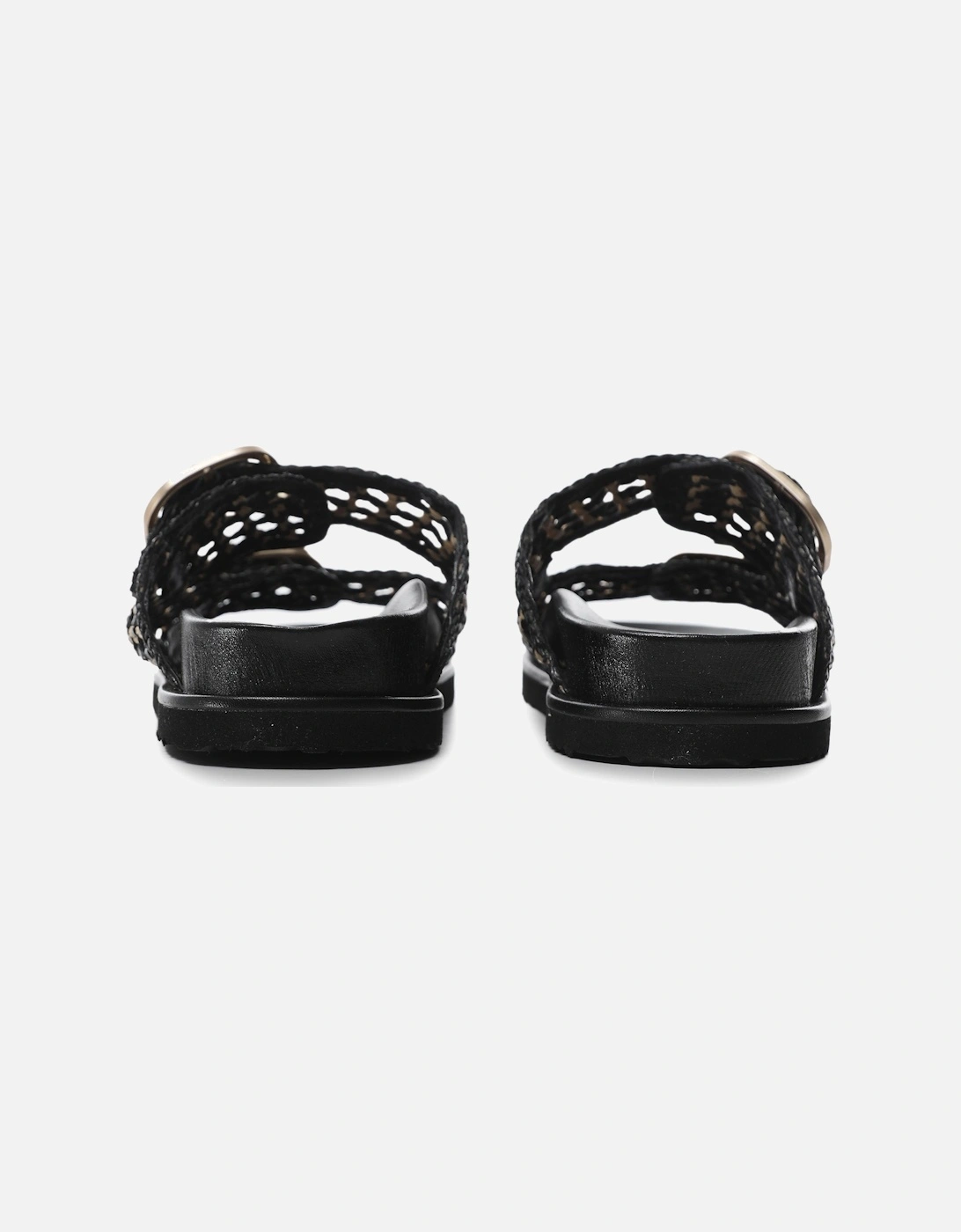 Raffia Slider Sandals