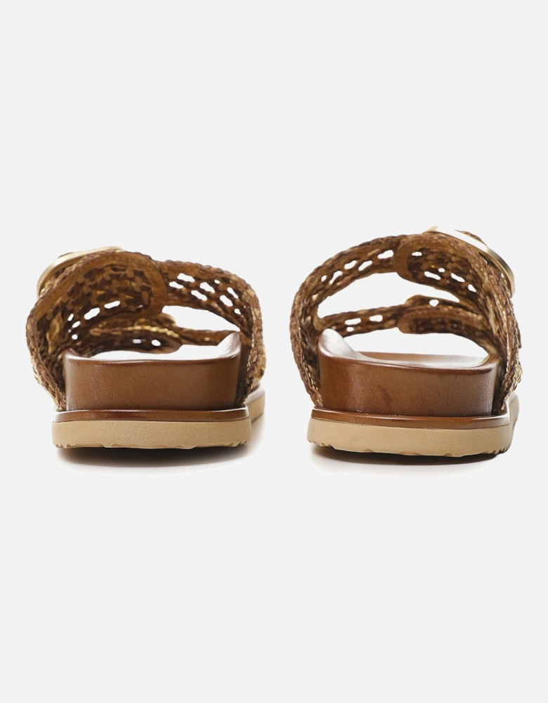 Raffia Slider Sandals