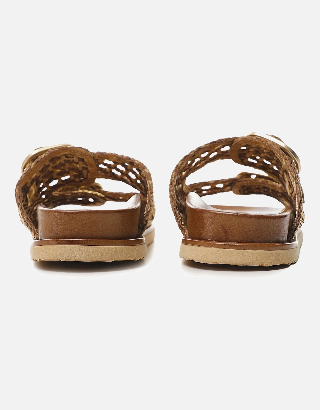 Raffia Slider Sandals