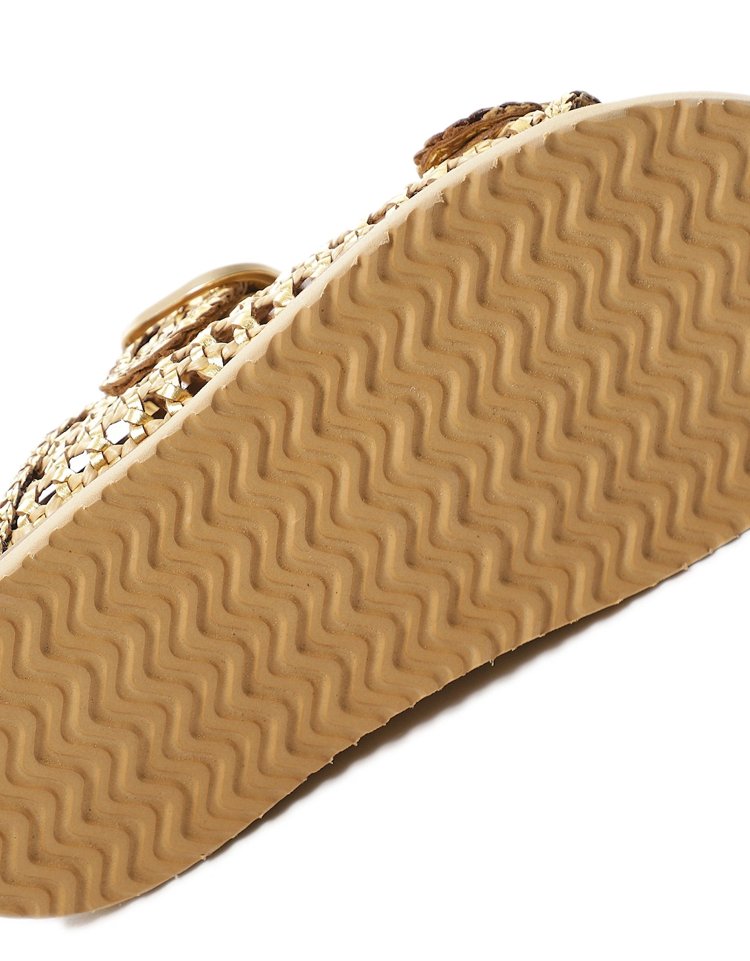 Raffia Slider Sandals